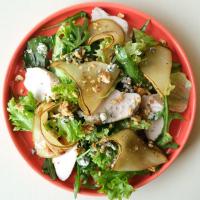 Салат с индейкой и глазированной грушей - Zanoza Open Bar - готовим еду для современного жителя города