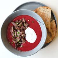 Крем-борщ с томлёной говядиной - Zanoza Open Bar - готовим еду для современного жителя города